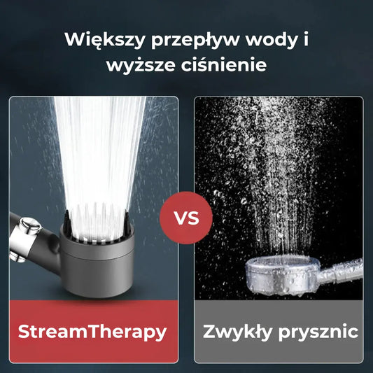 StreamTherapy - Słuchawka prysznicowa z masażem